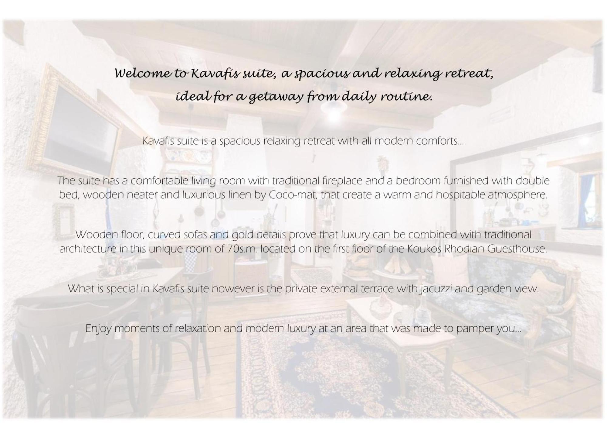 Koukos Rhodian Guesthouse - Adults Only Rhodes City Exterior photo
